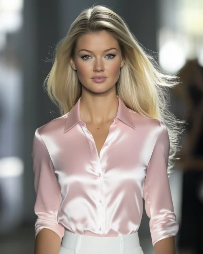 Blonde Model on Runway