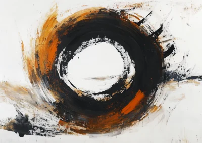 Abstract Circular Form Painting