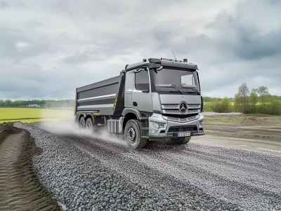 Silver Tipper Truck