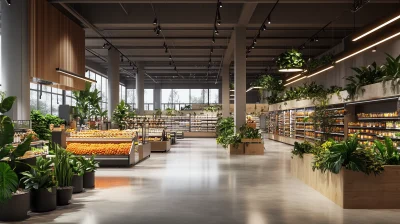 Modern Supermarket Interior