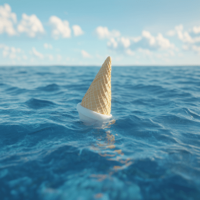 Blue Ocean with a Cornetto