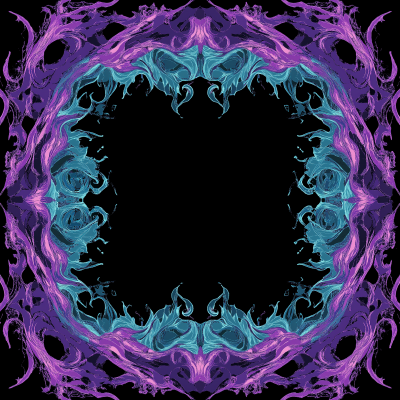 Symmetrical Pixelated Flames