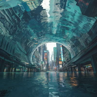 City in Water Tunnel