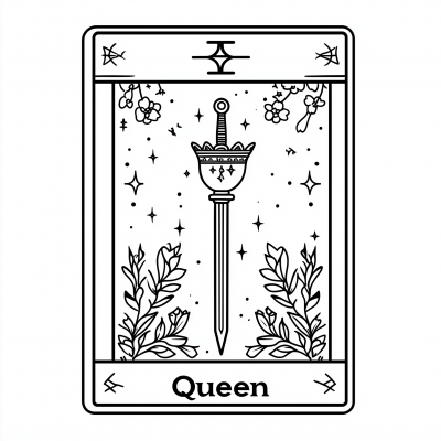 Minimalistic Tarot Card Design