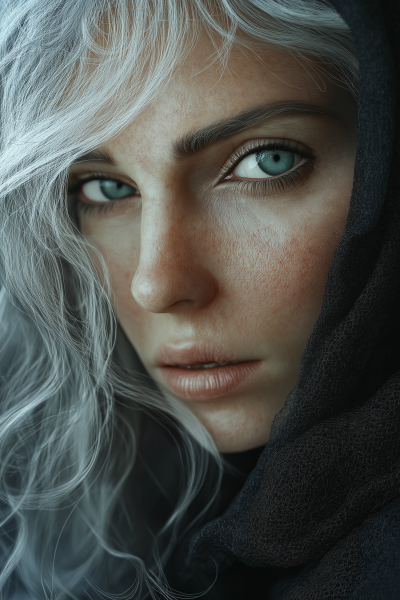 Hyper Realistic Witch Woman Portrait