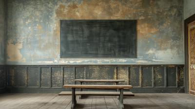 Vintage School Classroom Interior