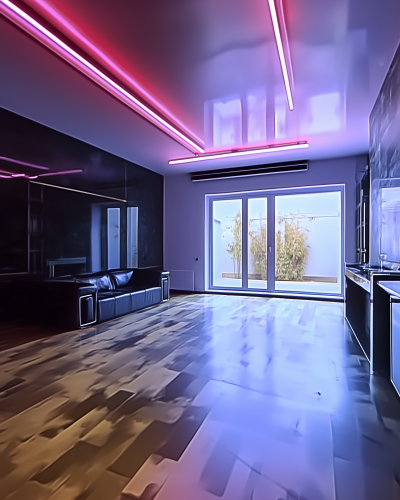 Cyberpunk Interior Design Room