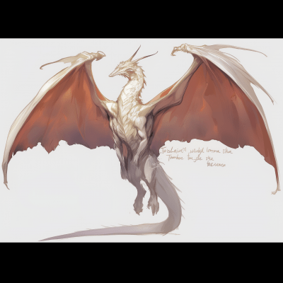 White Wyvern Illustration