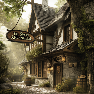 Medieval Bar and Inn in Deep Old Growth Forest