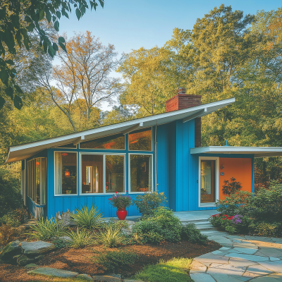 Colorful Mid Century Dream Home with Catio