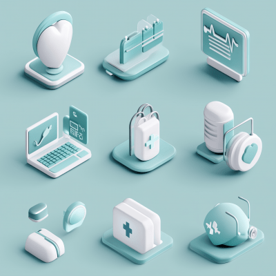 IT Medical Services Icons