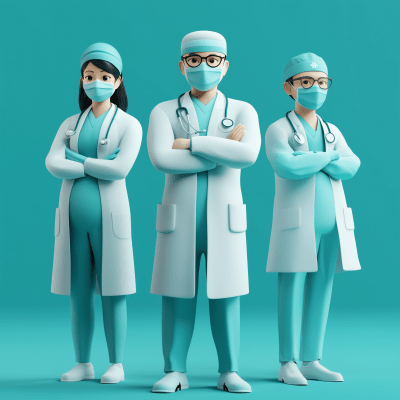 Modern Medical Team Illustration