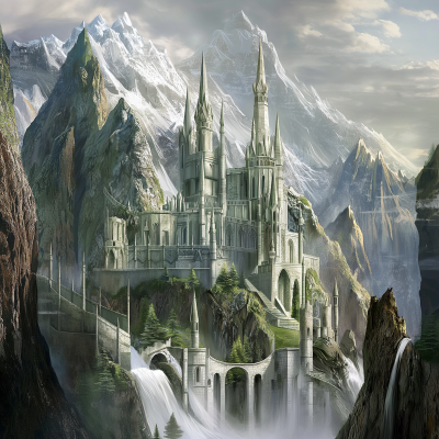 Elven Castle with Spires