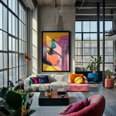 Serene Loft Apartment with Big Windows