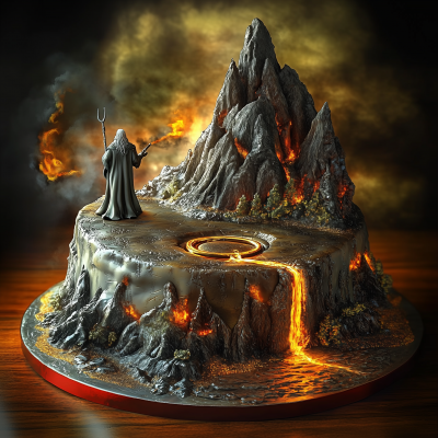 Epic Lord of the Rings Cake Battle