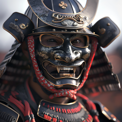 Japanese Samurai Haniya Mask