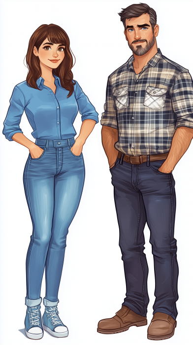 Romantic Couple Illustration