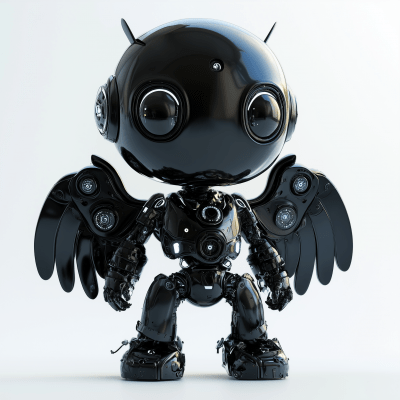 Black Robot Angel