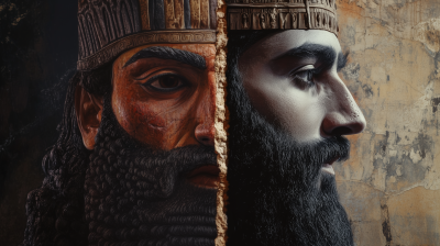 Two Men, Mesopotamian and Modern Assyrian