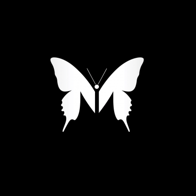 Minimalist Butterfly Letter M Logo