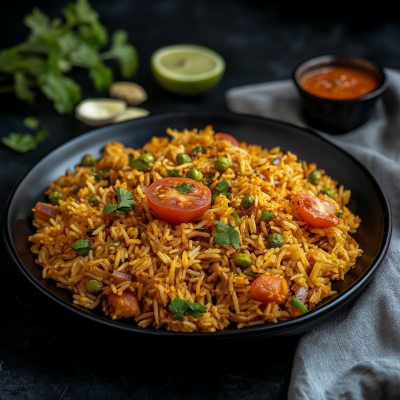 Tawa Pulav Indian Food Photo