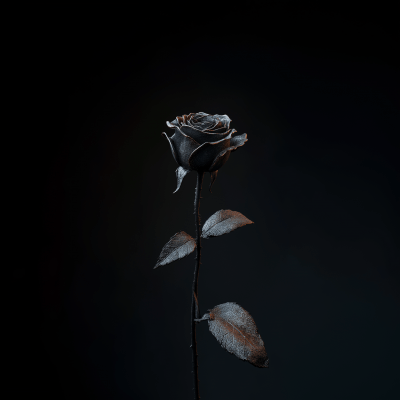 Withered Black Rose