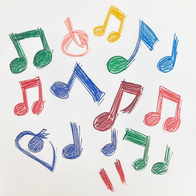 Musical Notes Drawing