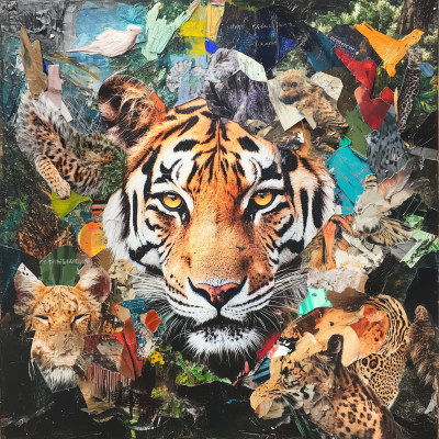 Wild Animals Collage