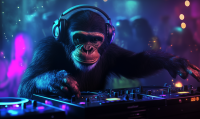 DJ Monkey at Nightclub