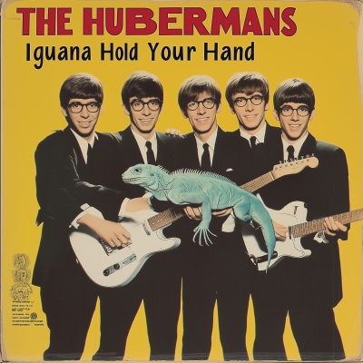 1963 LP sleeve: The Hubermans – Iguana Hold Your Hand