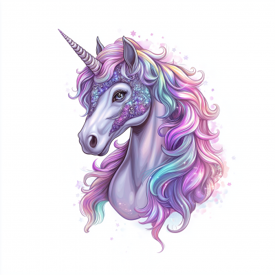 Adorable Unicorn Illustration