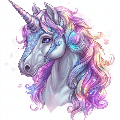 Adorable Unicorn Illustration