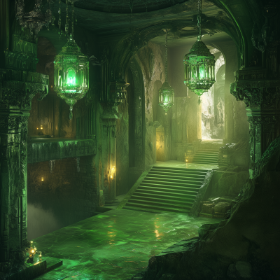 Subterranean Green Stone Room