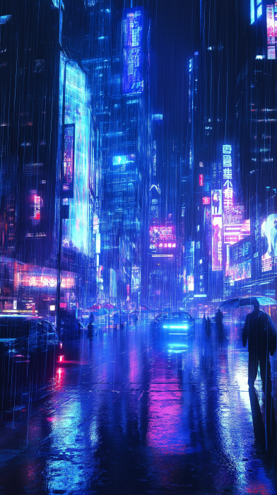 Neon Cyberpunk City