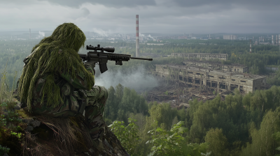 Ghillie Suit Sniper Overlooking Chernobyl