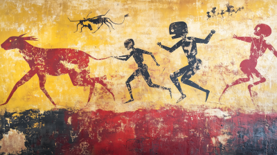 Cave Paintings of Humans and Robots