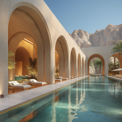 Luxurious Villa Exterior in NEOM City