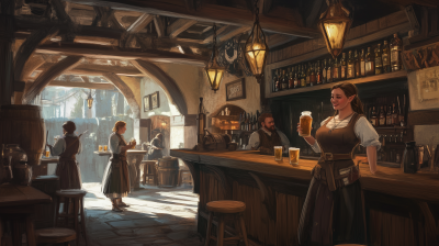 Medieval Tavern Scene