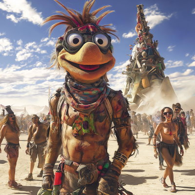 MadMax Inspired Muppet Interpretations at Burning Man Festival