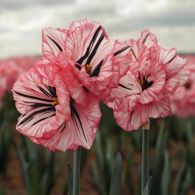 Vibrant Double Daffodil Flowers