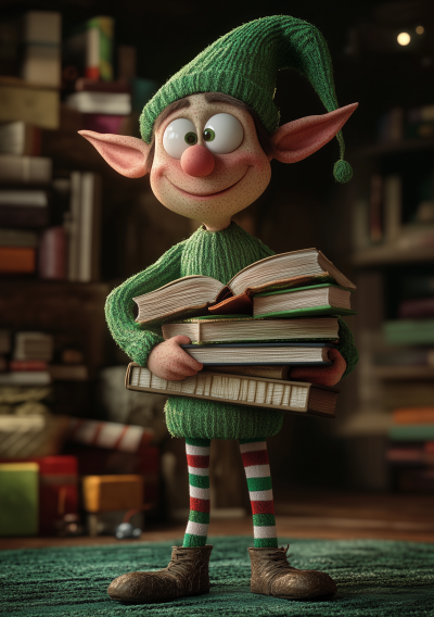 Elf with Books