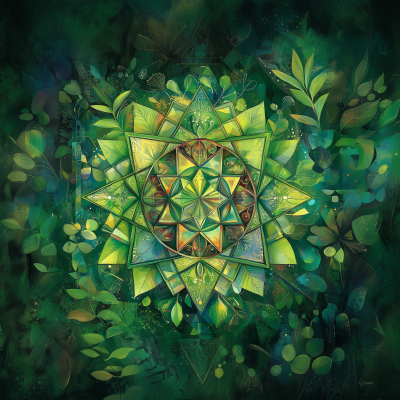 Nature-Inspired Sacred Geometry Symbol