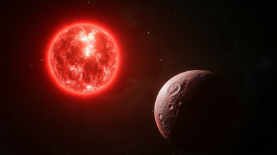 Red Dwarf Star and Small Planet