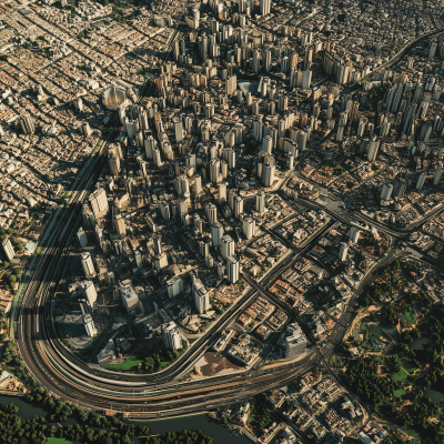 Aerial View of São Paulo, Brazil