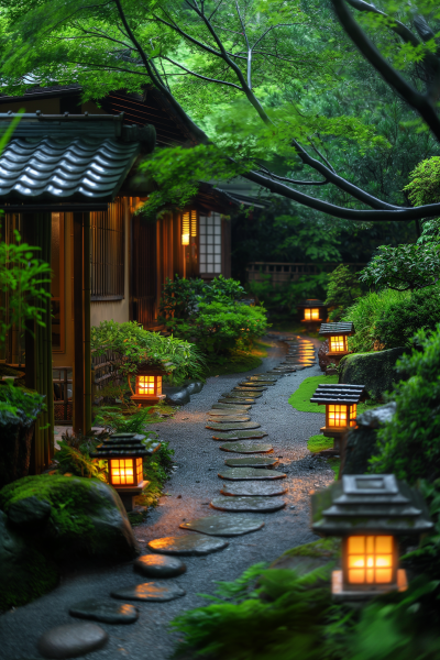 Tranquil Japanese Garden