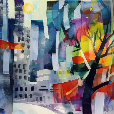 Abstract Cityscape