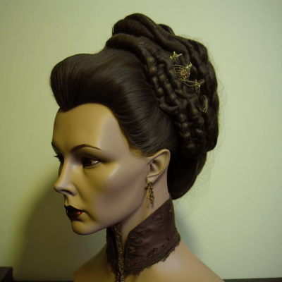 Female Dracula Inspired Hairstyle