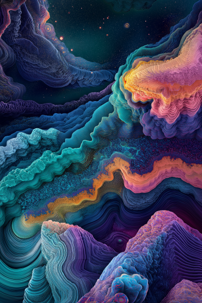 Mystical Planet Wallpaper with DMT Vibrating Pulsations