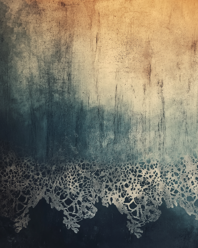 Textured Background with Lace Inspired by Bones