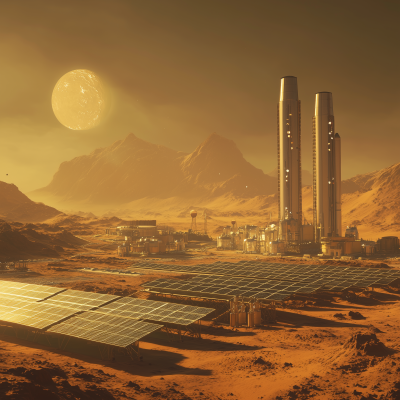 Solar Power Plant on Exoplanet